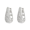 Women's Copper Geometric Ushaped Elegant Earrings With Zirconia