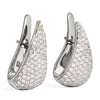 Women's Copper Geometric Water Drop Zirconia Earrings Chic Minimalist Style