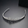 Women's Copper Geometric Zircon Hair Hoop Crowninspired Bridal Headwear For Weddings And Beauty Pageants