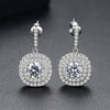 Women's Copper Geometry Earrings With Electroplated Finish And 3A Zircon Fashion Banquet Jewelry