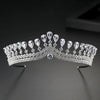 Women's Copper Headband With Inlaid Zircon Drop Details Retro Electroplated Wedding Crown Hair Accessory
