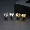 Women's Copper Heart Earrings With Electroplated Finish Fashion Jewelry For Wholesale