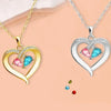Women's Copper Heart Pendant Necklace With Electroplated Finish Elegant Old Money Style Collarbone Chain Fashion Jewelry