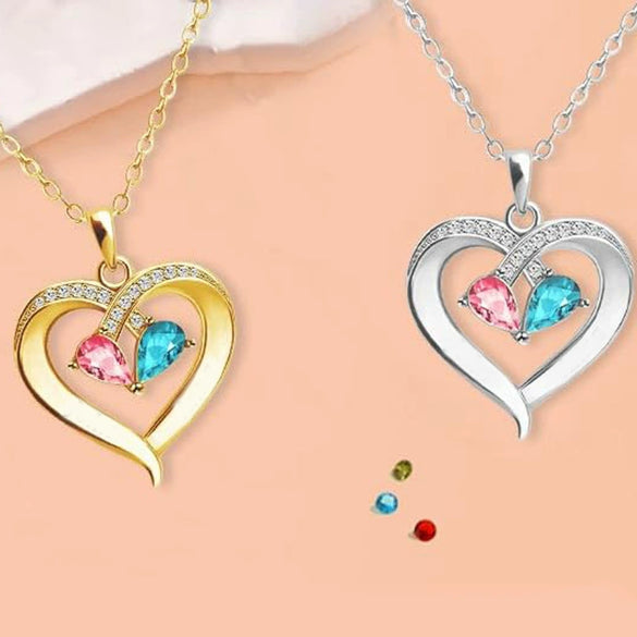 Women's Copper Heart Pendant Necklace With Electroplated Finish Elegant Old Money Style Collarbone Chain Fashion Jewelry