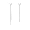 Women's Copper Heart Shape Electroplated Earrings