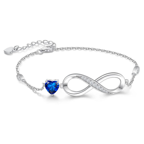 Women's Copper Heart Shaped Zircon Bracelet With Electroplated Simple Elegant Wrist Chain Design