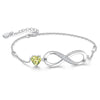 Women's Copper Heart Shaped Zircon Bracelet With Electroplated Simple Elegant Wrist Chain Design