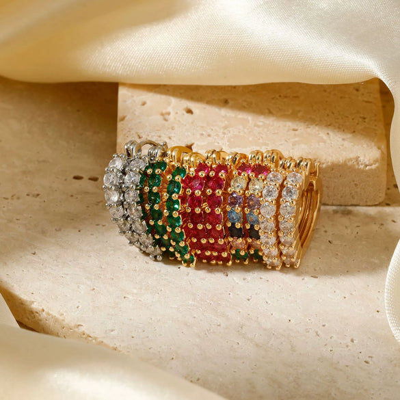 Women's Copper Heartshaped Electroplated Earrings