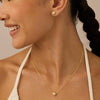 Women's Copper Imitation Pearl Geometric Necklace And Earrings Jewelry Set With Electroplated Finish Regular Chain Fashion Style