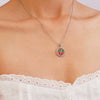 Women's Copper Inlaid Zircon Fruit Pendant Necklace Electroplated Light Luxury Style