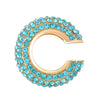 Women's Copper Inlaid Zircon Geometric Ushaped Cring Cshaped Ear Clips