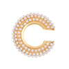 Women's Copper Inlaid Zircon Geometric Ushaped Cring Cshaped Ear Clips