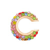 Women's Copper Inlaid Zircon Geometric Ushaped Cring Cshaped Ear Clips