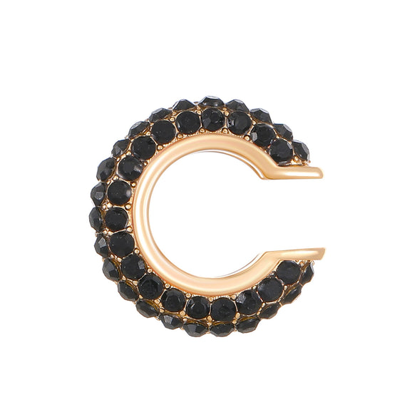 Women's Copper Inlaid Zircon Geometric Ushaped Cring Cshaped Ear Clips