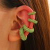 Women's Copper Inlaid Zircon Geometric Ushaped Cring Cshaped Ear Clips