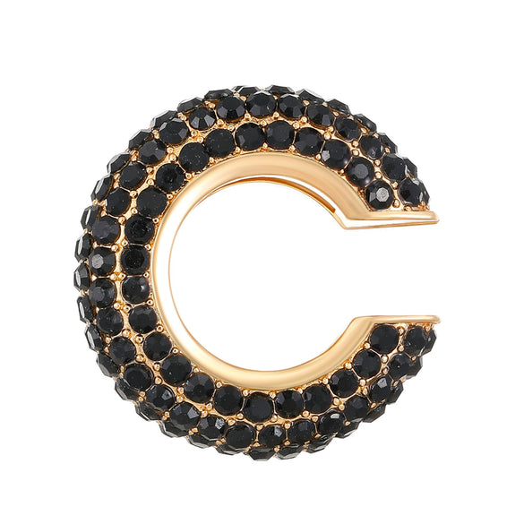 Women's Copper Inlaid Zircon Geometric Ushaped Cring Cshaped Ear Clips