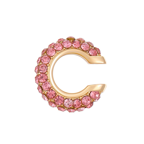 Women's Copper Inlaid Zircon Geometric Ushaped Cring Cshaped Ear Clips