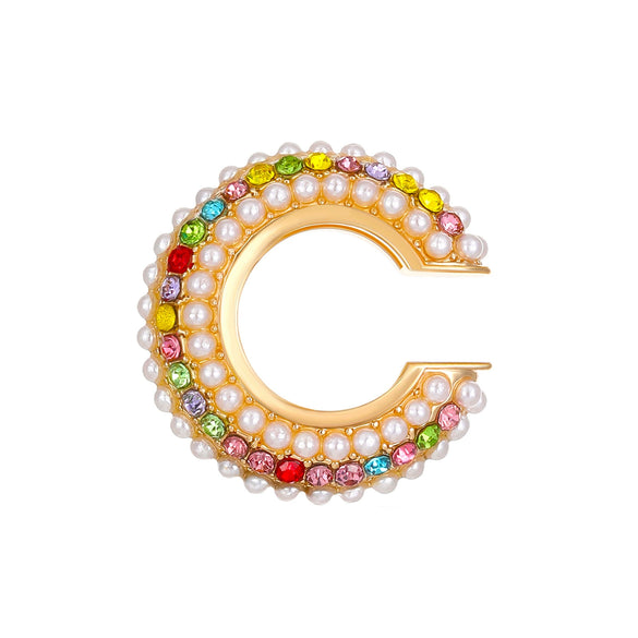 Women's Copper Inlaid Zircon Geometric Ushaped Cring Cshaped Ear Clips
