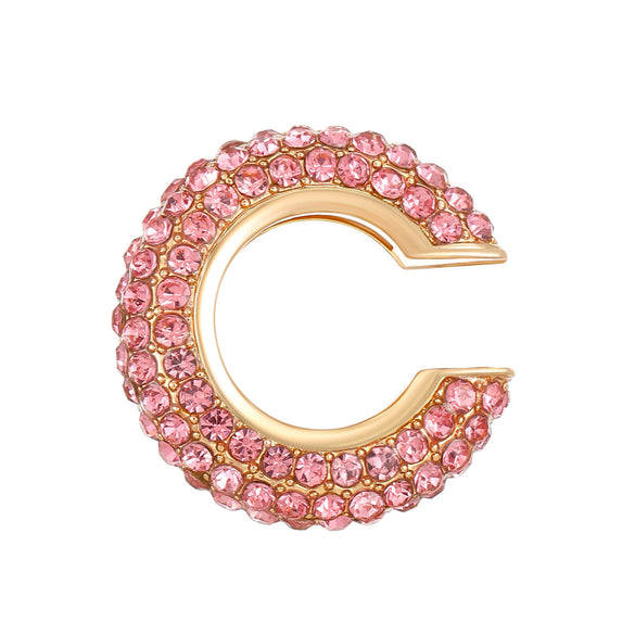 Women's Copper Inlaid Zircon Geometric Ushaped Cring Cshaped Ear Clips