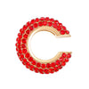 Women's Copper Inlaid Zircon Geometric Ushaped Cring Cshaped Ear Clips