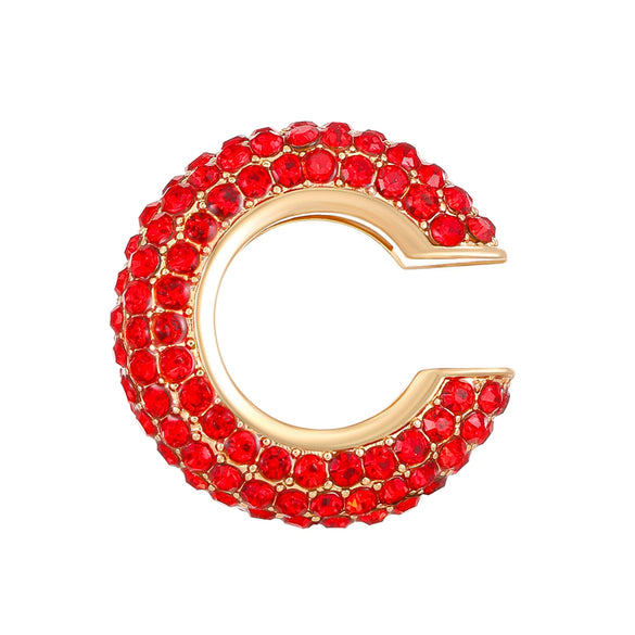 Women's Copper Inlaid Zircon Geometric Ushaped Cring Cshaped Ear Clips