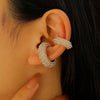 Women's Copper Inlaid Zircon Geometric Ushaped Cring Cshaped Ear Clips