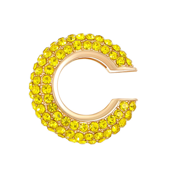 Women's Copper Inlaid Zircon Geometric Ushaped Cring Cshaped Ear Clips