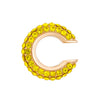 Women's Copper Inlaid Zircon Geometric Ushaped Cring Cshaped Ear Clips