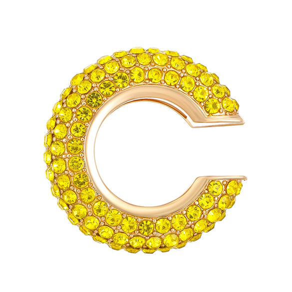 Women's Copper Inlaid Zircon Geometric Ushaped Cring Cshaped Ear Clips