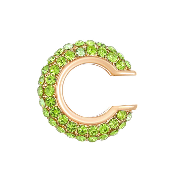 Women's Copper Inlaid Zircon Geometric Ushaped Cring Cshaped Ear Clips
