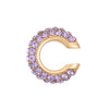 Women's Copper Inlaid Zircon Geometric Ushaped Cring Cshaped Ear Clips
