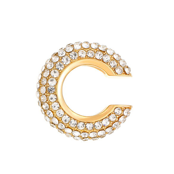 Women's Copper Inlaid Zircon Geometric Ushaped Cring Cshaped Ear Clips