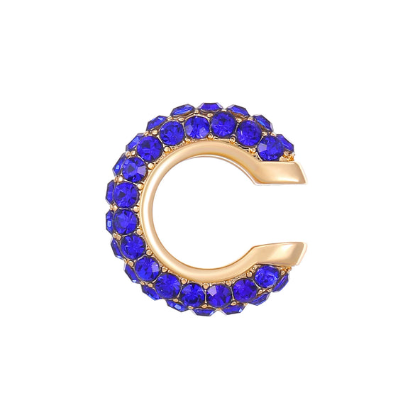 Women's Copper Inlaid Zircon Geometric Ushaped Cring Cshaped Ear Clips