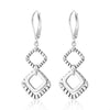 Women's Copper Irregular Hollow Circle Pendant Earrings Electroplated Geometric Fashion Jewelry