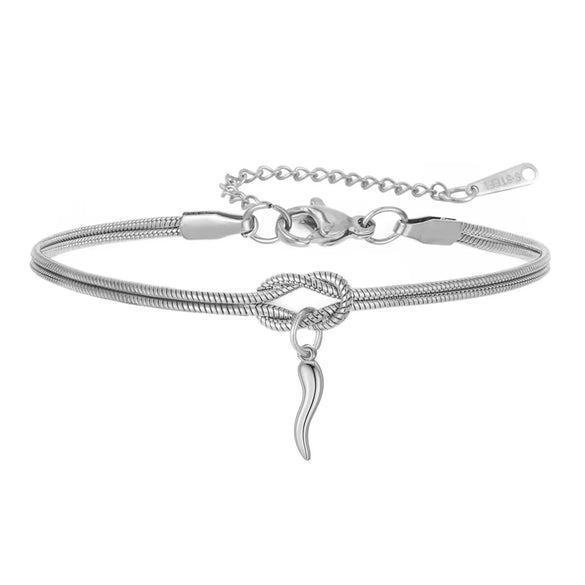 Women's Copper Knotted Geometric Chili Pepper Bracelet Casual Adjustable Electroplated Hand Jewelry