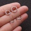 Women's Copper Microinlaid Geometric Nose And Ear Piercing Jewelry Handmade