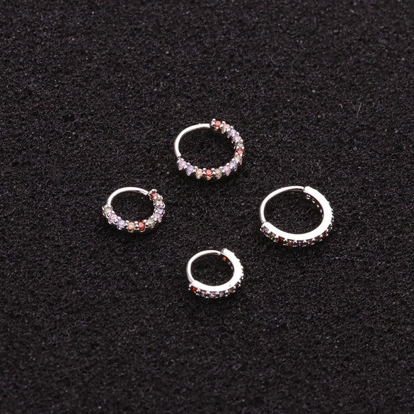 Women's Copper Microinlaid Geometric Nose And Ear Piercing Jewelry Handmade