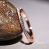 Women's Copper Microinlaid Zircon Geometric Ring