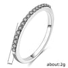 Women's Copper Microinlaid Zircon Geometric Ring