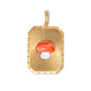 Women's Copper Mixed Gemstone Setting Heart Shape Pendant Necklace With Electroplating And Regular Chain