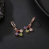 Women's Copper O Chain Necklace With Zircon Inlay Pendant Fashion Natural Style Jewelry Set