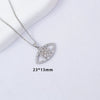 Women's Copper O Word Chain Necklace With Evil Eye Pendant And Electroplating Design