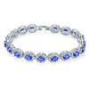 Women's Copper Oval Zircon And Glass Fashion Drop Shape Bracelet