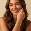 Women's Copper Paperclip Chain Bracelet With Zircon Geometric Football Charm Electroplated Sporty Fashion Jewelry Gift