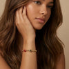 Women's Copper Paperclip Chain Bracelet With Zircon Geometric Football Charm Electroplated Sporty Fashion Jewelry Gift