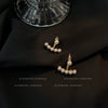 Women's Copper Pearl Geometric Earrings With Electroplated Finish Elegant Minimalist Fashion Jewelry