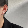 Women's Copper Pearl Geometric Earrings With Electroplated Finish Elegant Minimalist Fashion Jewelry