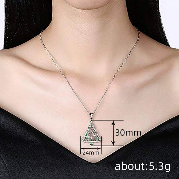Women's Copper Pendant Necklace With Zirconia And Mixed Gemstone Inlay Geometric Leaf Design And O Chain