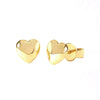 Women's Copper Plated Real Gold Simple Love Oil Drop Earrings With Heart And Geometric Patterns And Microinlaid Zircons