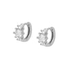 Women's Copper Plated With Real Gold Geometric Star Ushape Zircon Earrings